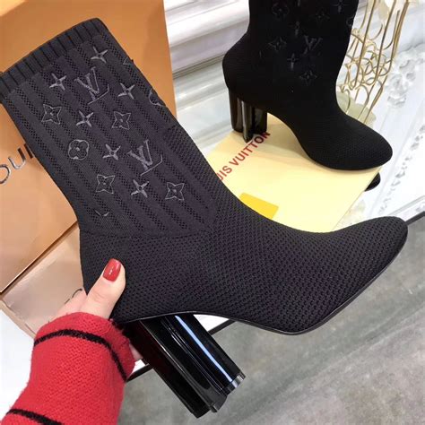 louis vuitton socks shoes|Louis Vuitton sock boots heels.